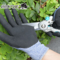 OEM/ODM Projetado de jardinagem personalizada de espuma de látex de espuma de luvas de jardim de revestimento de látex